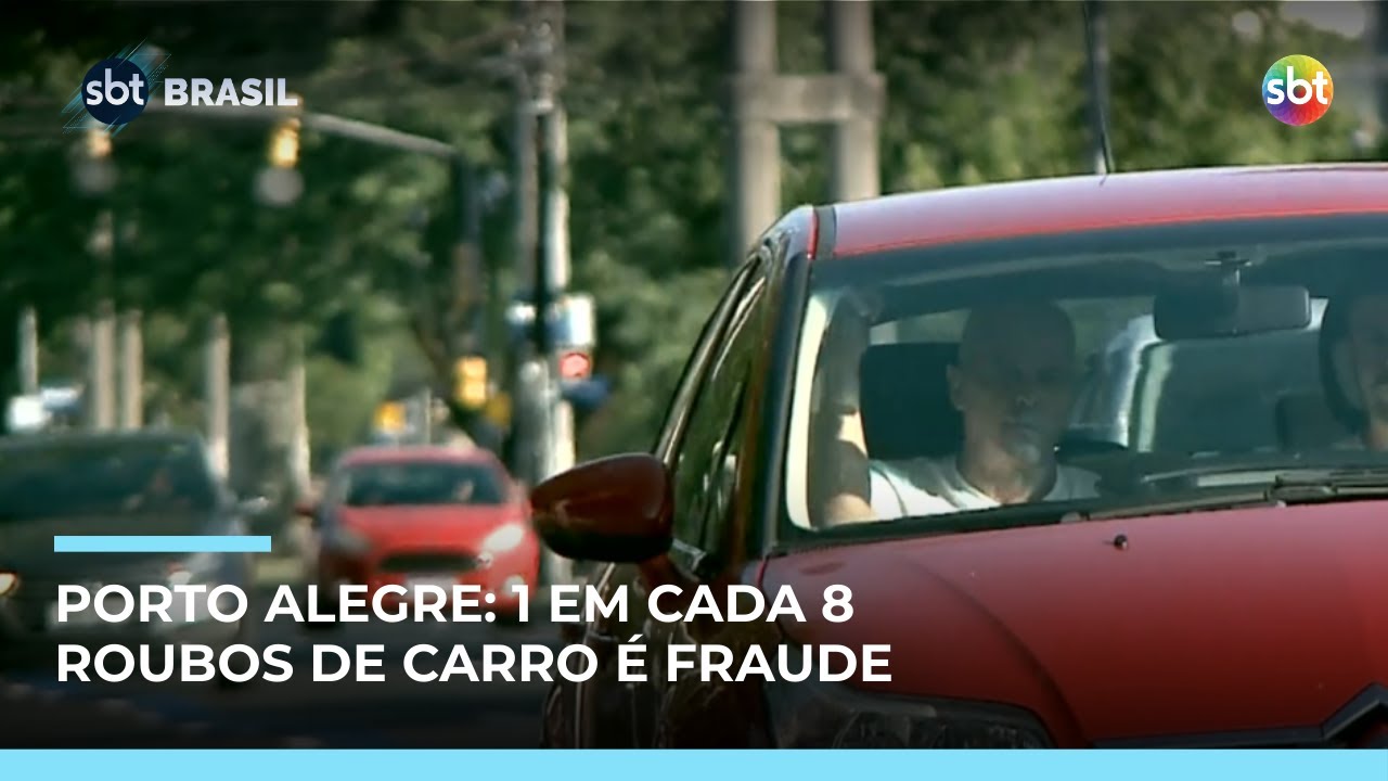 Um em cada oito roubos de veículos em Porto Alegre é falso | #SBTBrasil