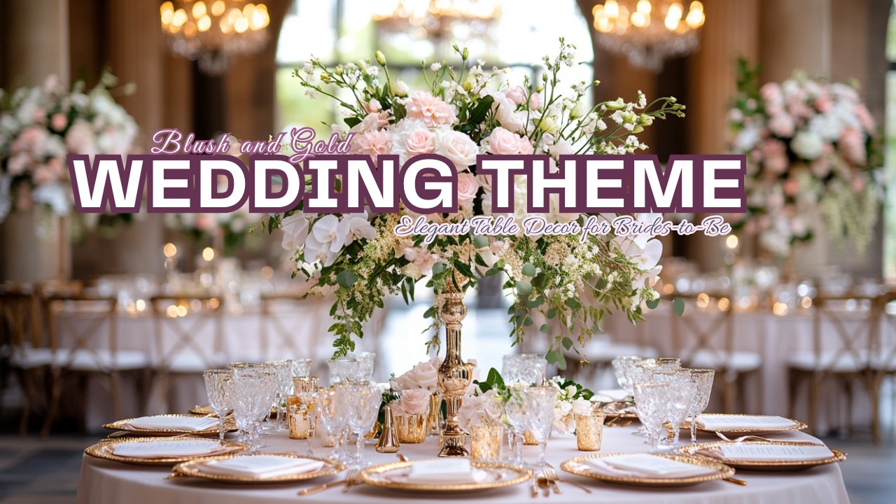 Luxury Blush and Gold Wedding Theme Ideas