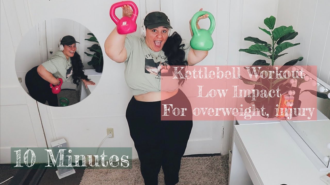 10 Minutes-Plus Size Kettlebell Workout | Betty Perez |