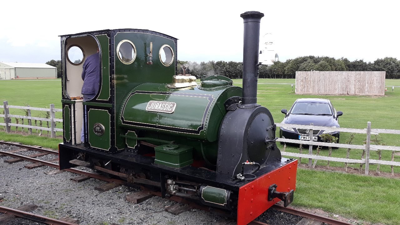 Jurassic 0-6-0 Narrow Gauge locomotive at the linconshire Coast Light Railway.