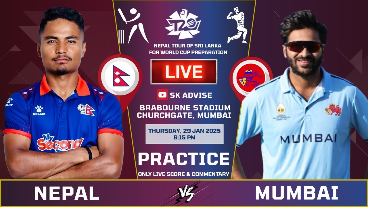 Nepal Vs Mca President Xi Live Score And Commentary |  Nepal tour of India | 1st Practice Match