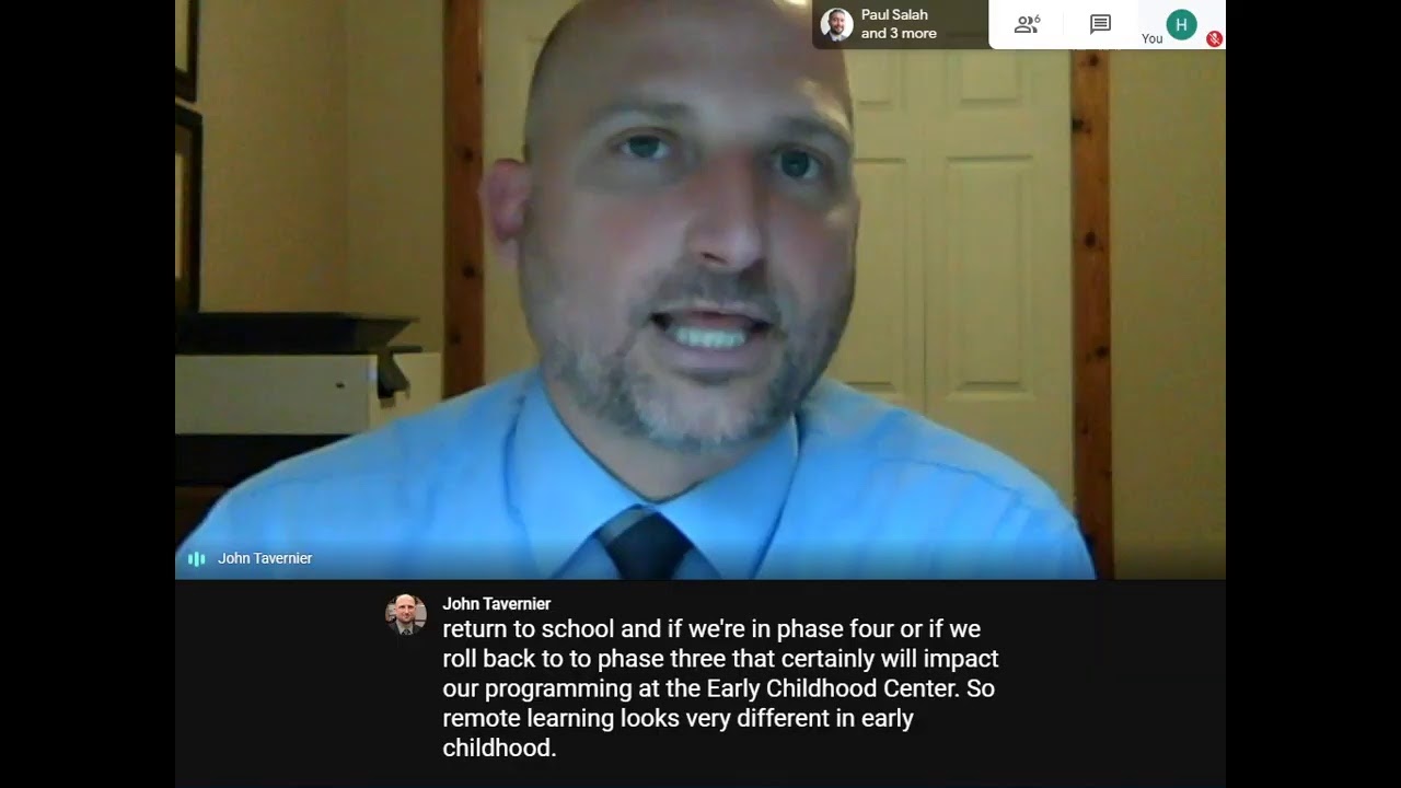 Huron Valley Schools Virtual Coffee Hour w/ Dr. Salah 7/30/20
