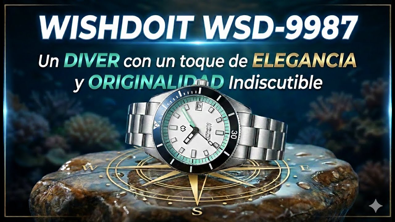 🔥&iquest;BUSCAS un Diver ⌚ Elegante y Original por menos de 70 Euros?. WISHDOIT WSD 9987