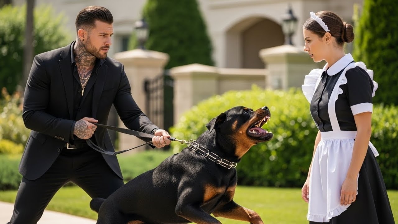 Nobody Could Tame A Mafia Boss’s Rottweiler, Until This Maid Did Something Shocking