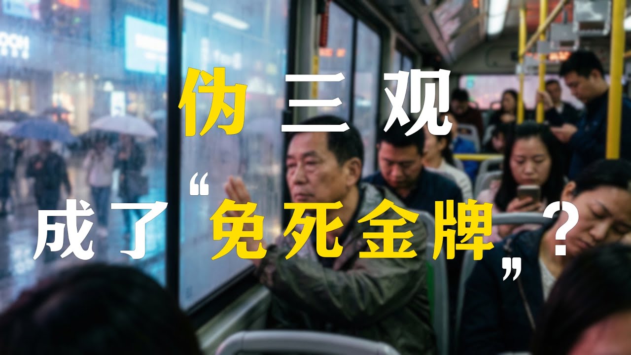 伪三观成了免死金牌？这代人对政治正确的病态执着。在非黑即白的世界里，如何保全自己合理的“错误”！