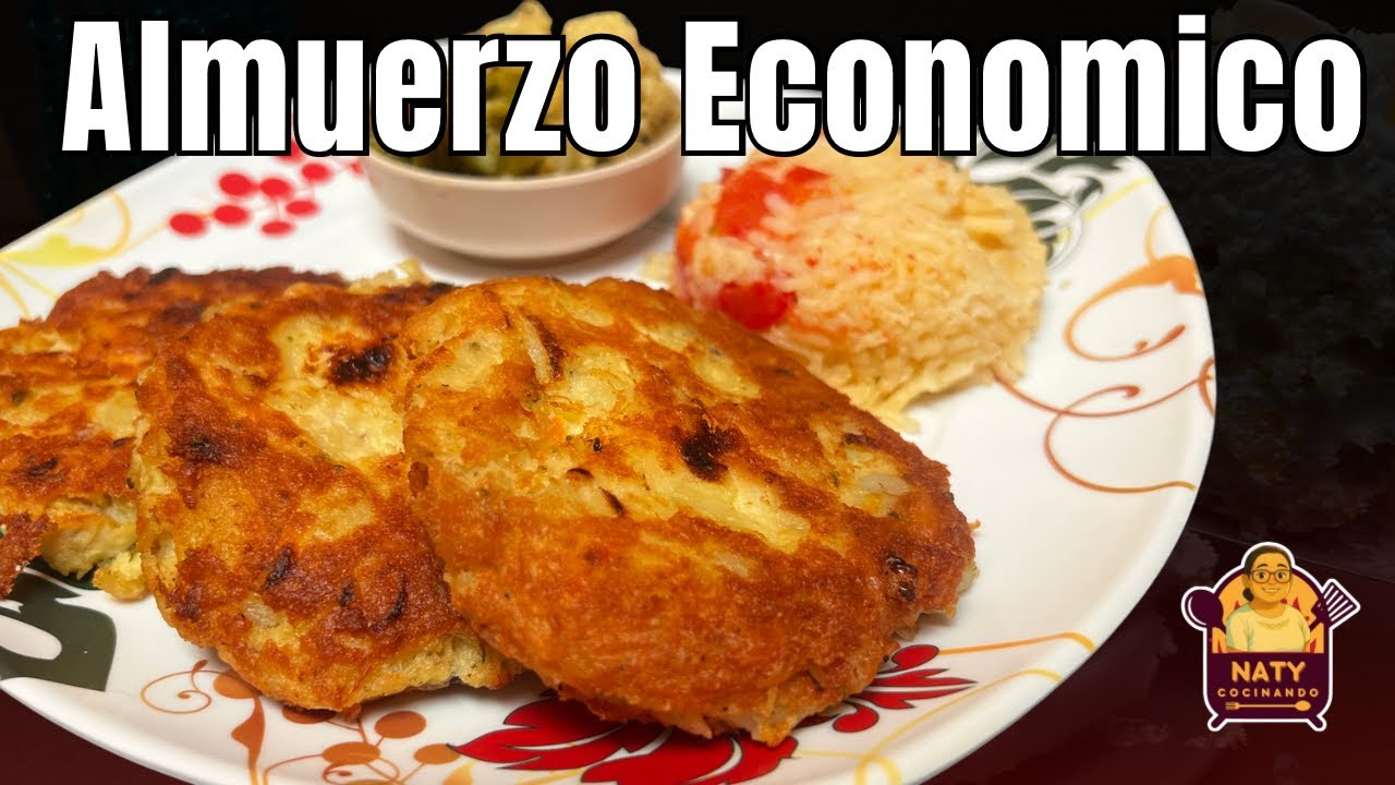 Almuerzo barato y delicioso 🥔Tortitas de papa con pollo