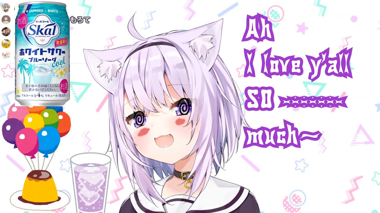 【Eng】Okayu says whatever in her mind after a shot of drink