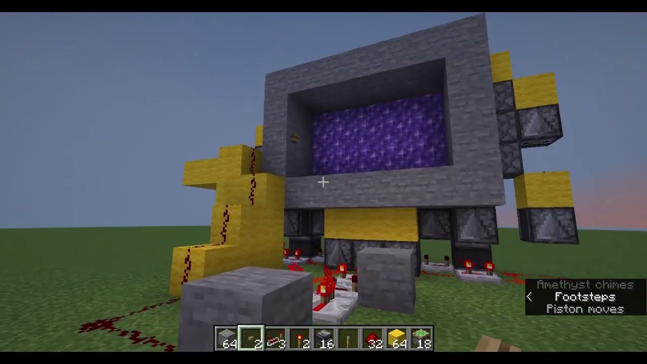 How to make a simple 5x3 piston door in Mc