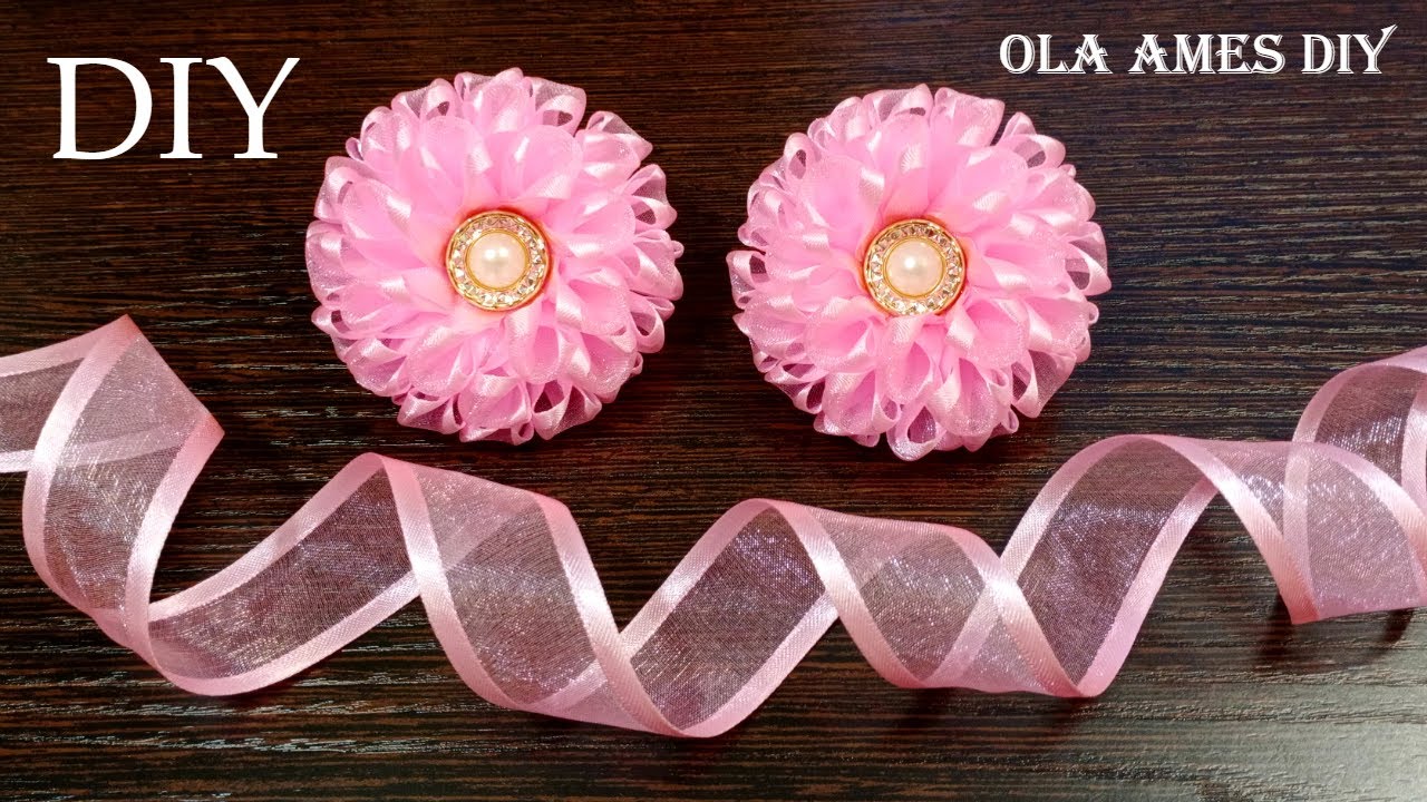 😍 Вот такие Красивые Цветы получаются из Очень Простых Лепестков/ DIY Ribbon Flowers/ Ola ameS DIY