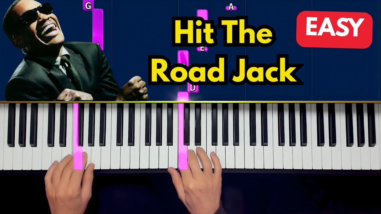 Hit the Road Jack - Ray Charles : Tuto Piano Facile (Synthesia + Mains)
