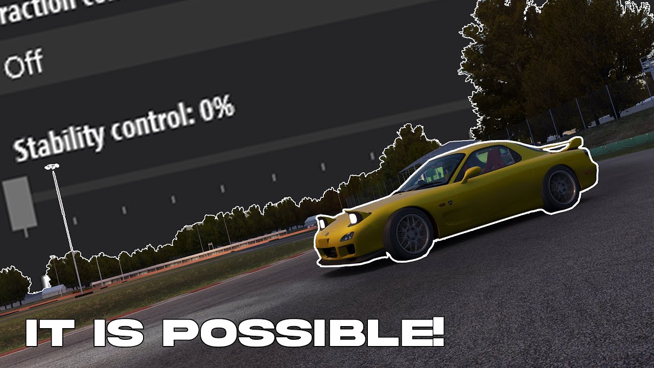 Как управлять автомобилем в Assetto Corsa БЕЗ системы стабилизации!