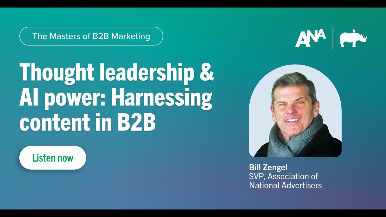 Thought leadership & AI power: Harnessing content in B2B