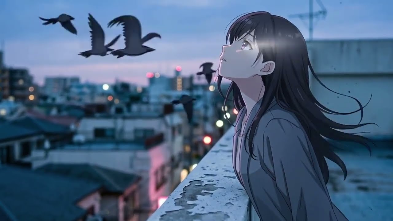【AI J-Pop Music】残された空　(MV Ver)｜anime-style / concept visual【AI Un-Cover Music】