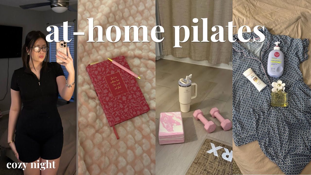 my healthy girl routine | at-home pilates & journaling 🌿