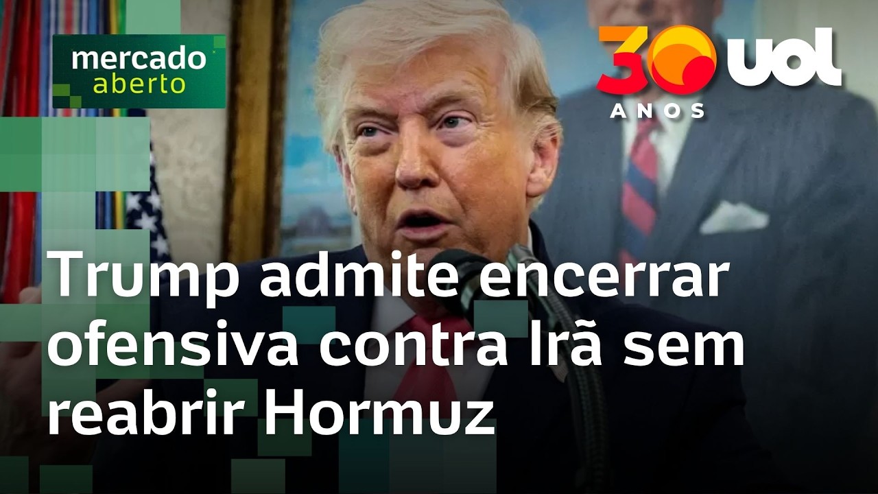 Trump sugere parar ofensiva contra Ir&atilde; mesmo sem reabrir Hormuz, diz jornal