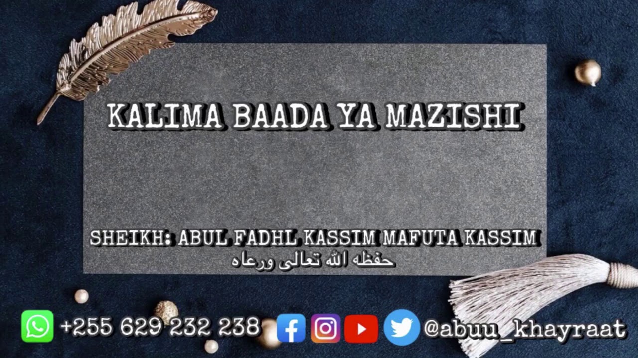 Kalima Baada Ya Mazishi