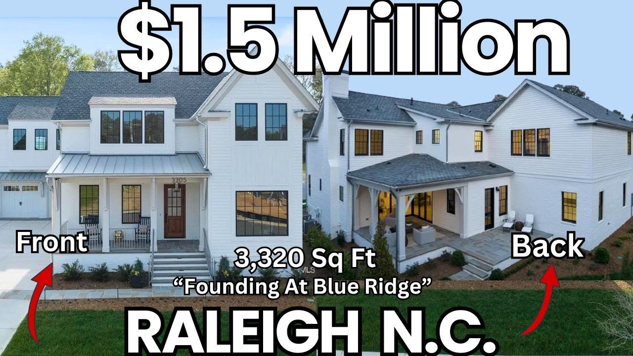 $ 1.5 Million | Luxury New Construction |  The Founding At Blue Ridge |  Raleigh NC