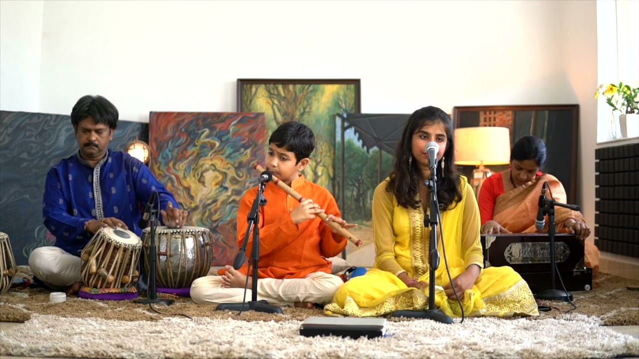 Kari badariya barashe....Kajari....by Maitrayee Roy, flute : Anirban Roy.