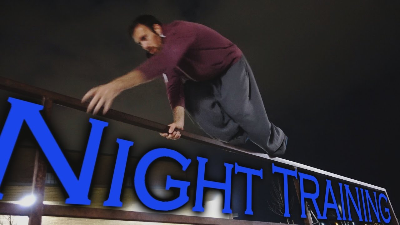Parkour Training at Night