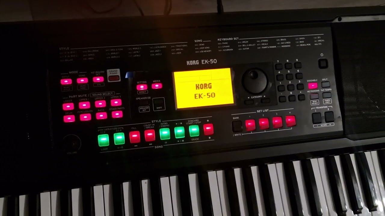 Korg EK-50 Keyboard Reset to Factory settings #keyboardreset
