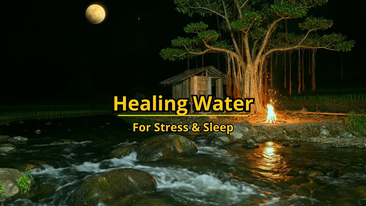 Healing River Sounds. Release Your Heavy Thoughts Before Sleep