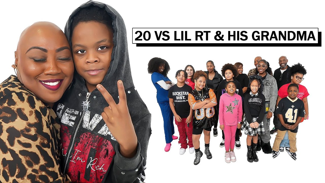 20 KIDS VS 1 RAPPER: LIL RT & HIS GRANDMA