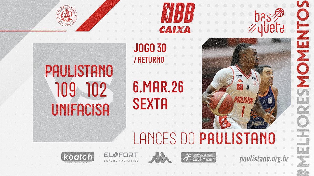Momentos do Paulistano contra Unifacisa, em casa | NBB 2025-26 | Paulistano TV
