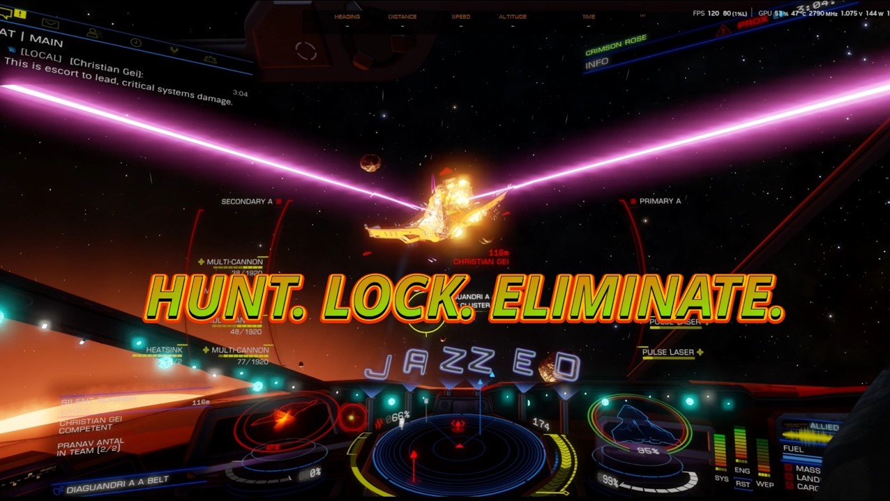Locking and Destroying Powerplay Targets | Elite Dangerous Combat In Ultra Wide