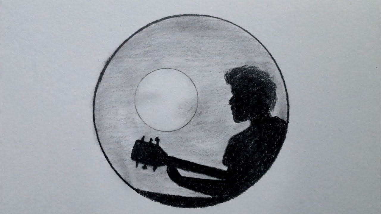 Easy circle drawing || Boy drawing with circle || Pencil drawing for beginners