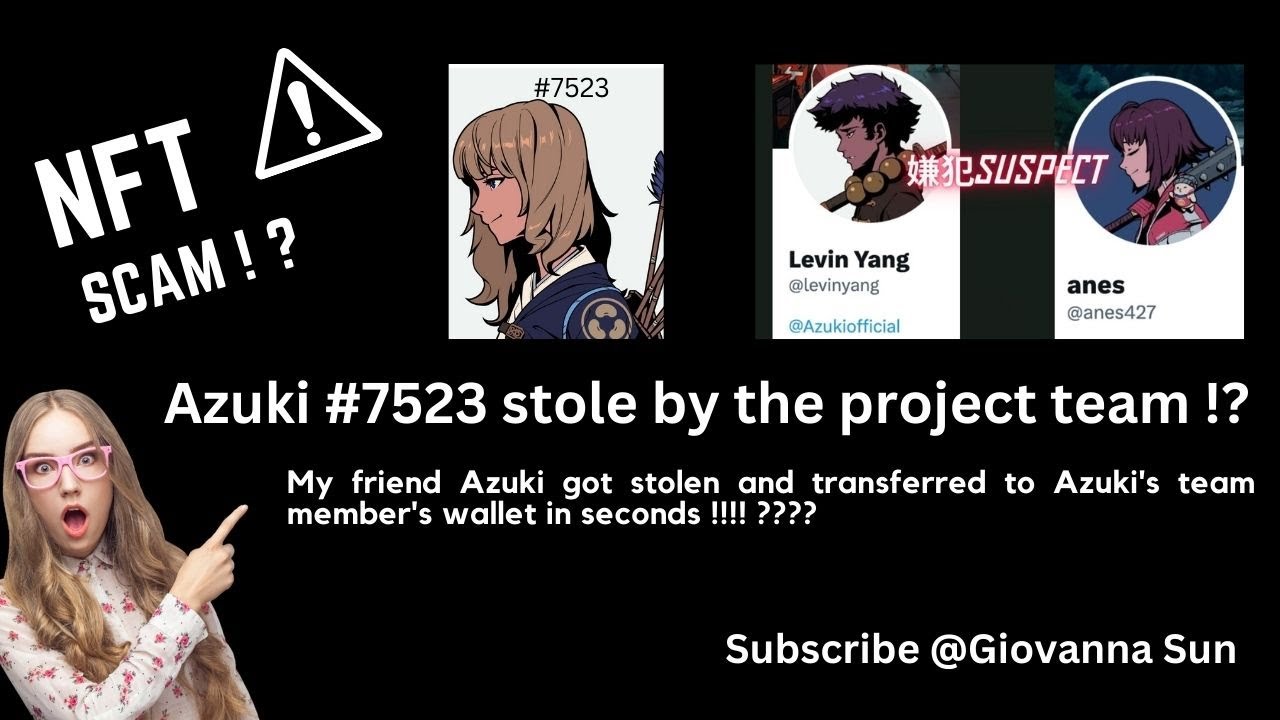 Azuki NFT Scam by the founder and project team? #azuki #azukinft #Zagabond #nftscam