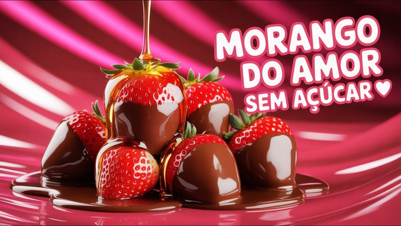 Receita Morango do Amor Sem Açúcar para Diabéticos.