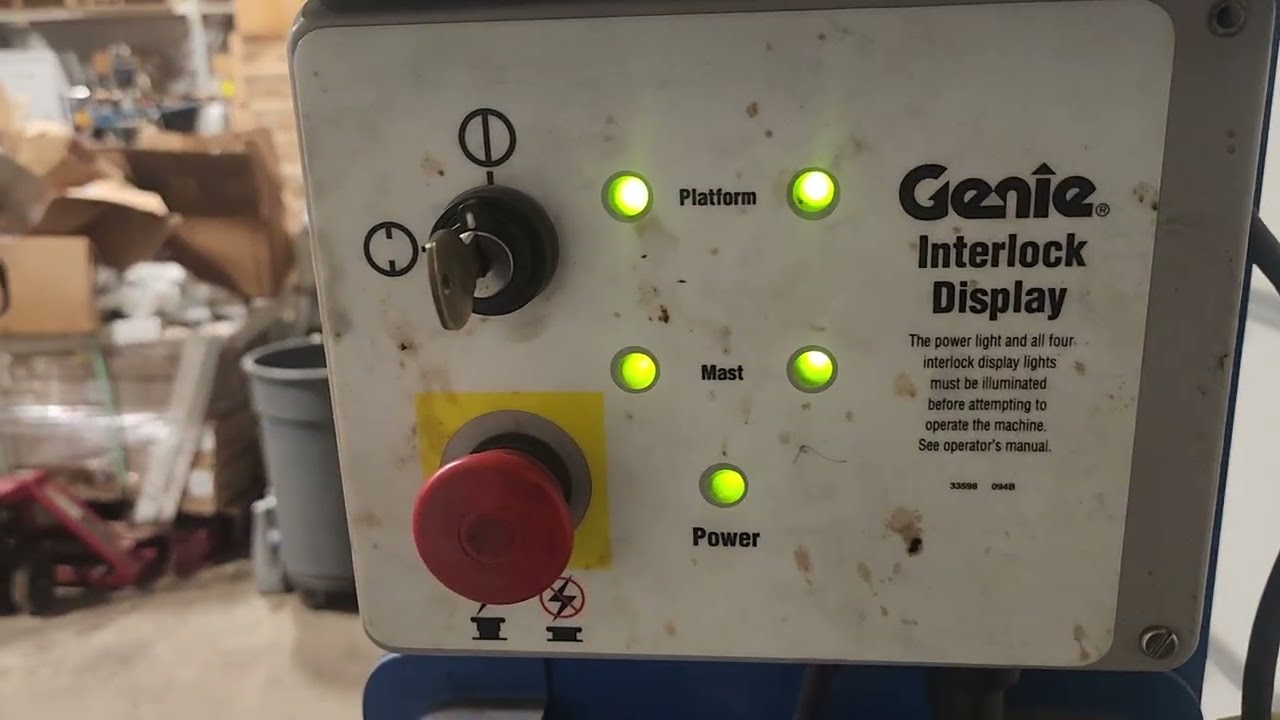 Портативный подъемник Genie IWP-19 длиной 19 футов, 12 В постоянного тока.