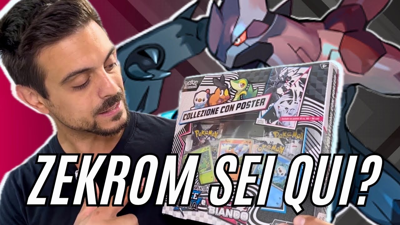 Apro una COLLEZIONE CON POSTER di POKEMON LUCE NERA e FUOCO BIANCO alla ricerca di ZEKROM EX SAR 🔥