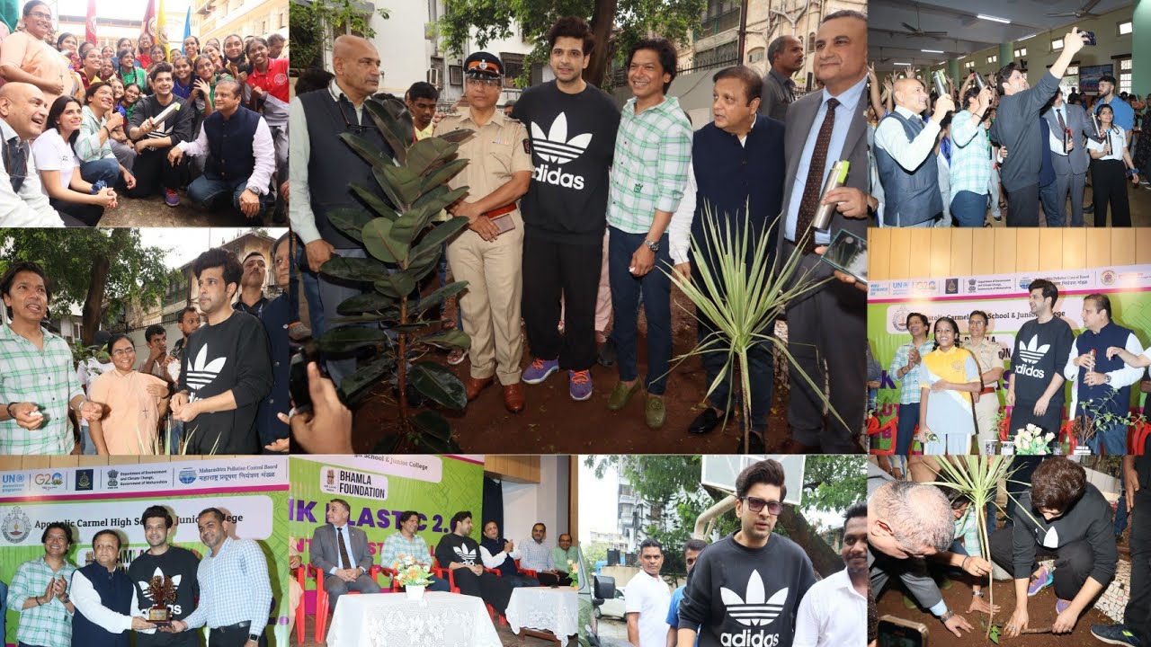 Uncut vidoe Karan Kundra Asif bhamla Shaan On Bhamlafoundation Day At Carmel Convent Girls school