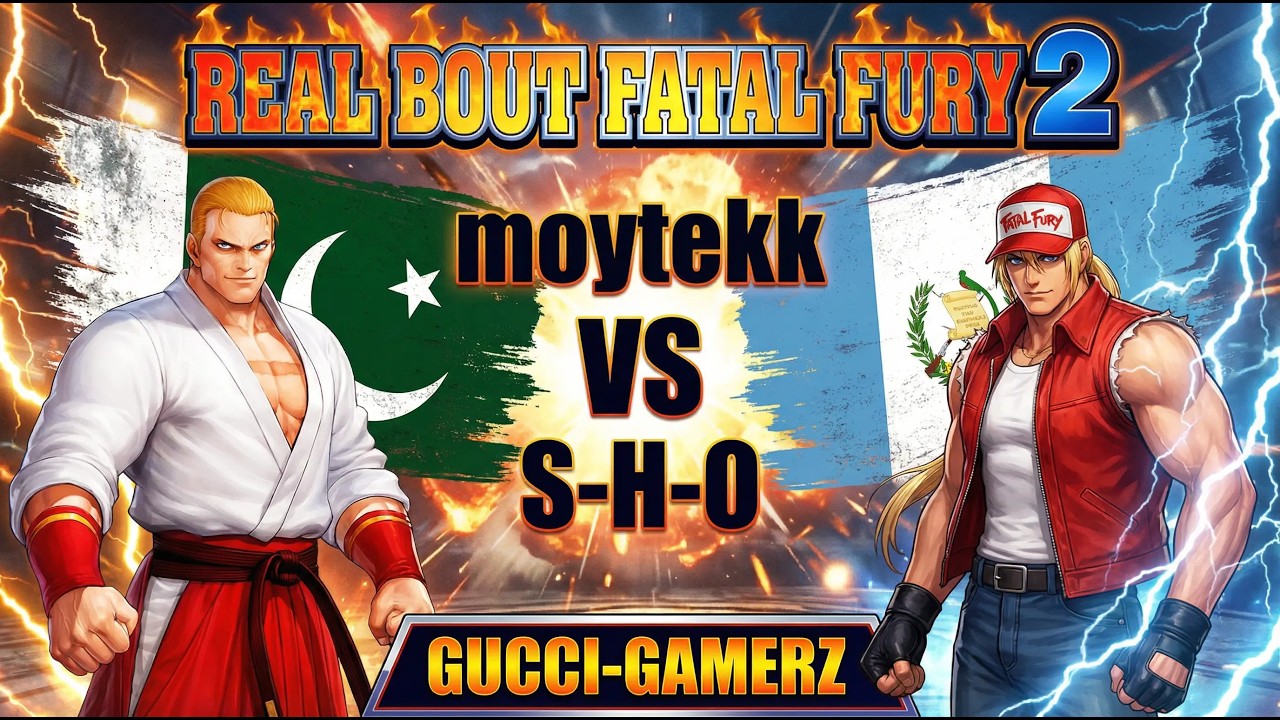 Real Bout Fatal Fury 2 - moytekk - VS -  S- H- O - ( FT 5 ) #retrogaming