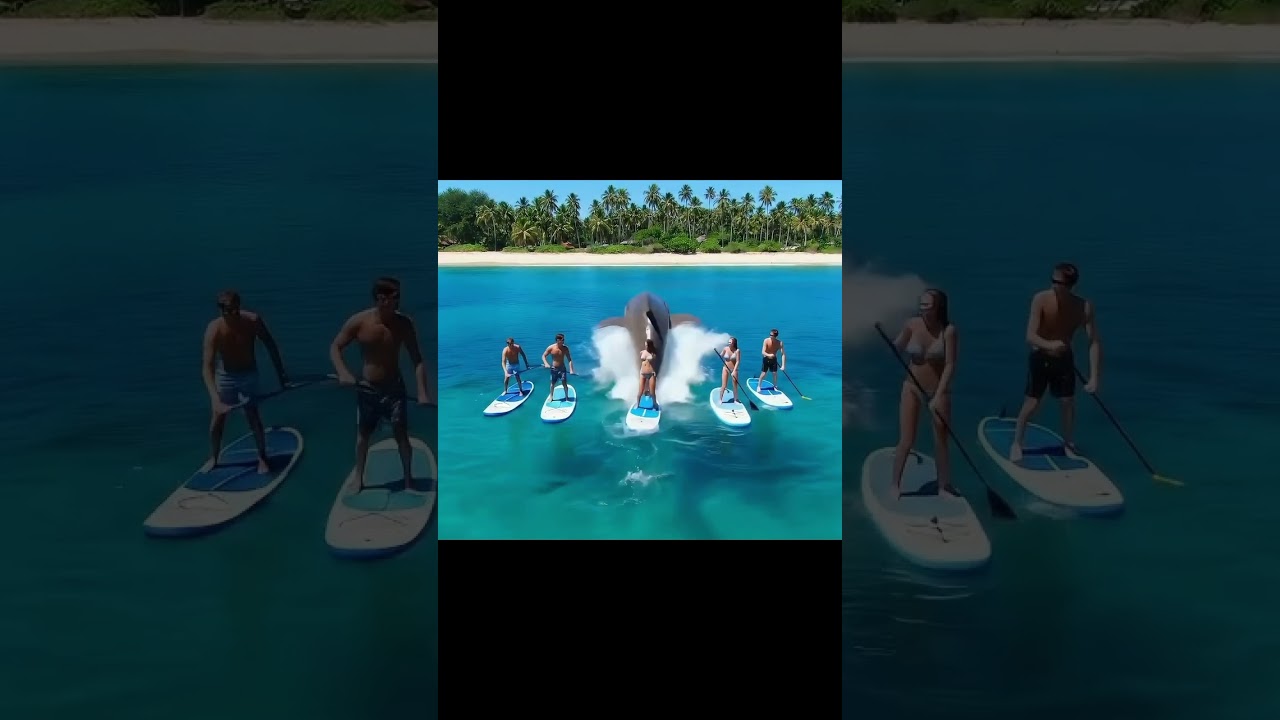 AI short - When a Giant Shark approaches! 