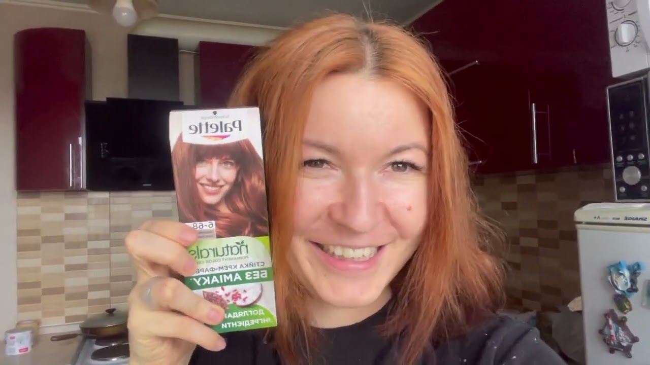ВГАМУЙТЕ ЦЮ ЖІНКУ / ФАРБУЮ ВОЛОССЯ Schwarzkopf Palette Naturals 6-68