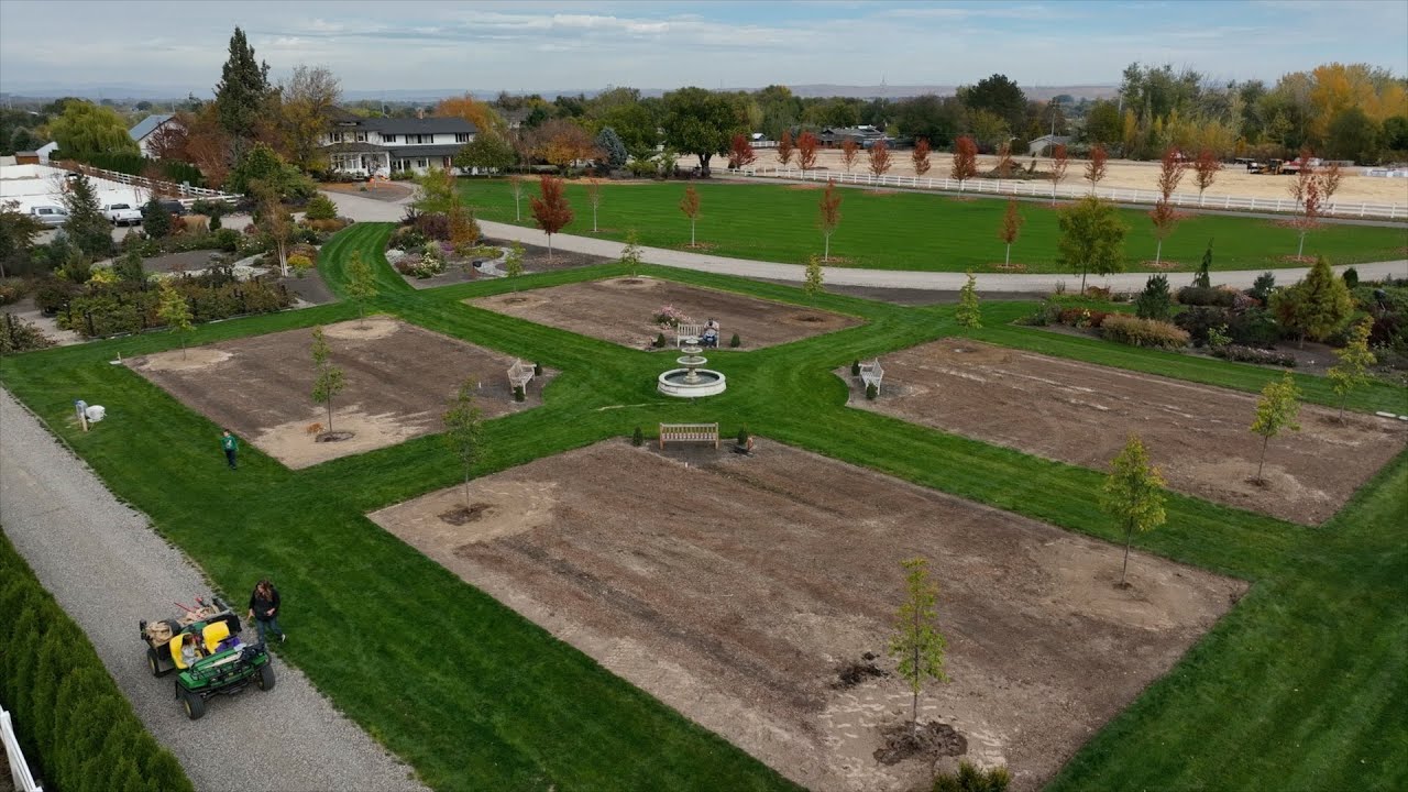 Planting 12 Linden Trees to Begin the Formal Flower Garden! 🌳🌳🌳 // Garden Answer