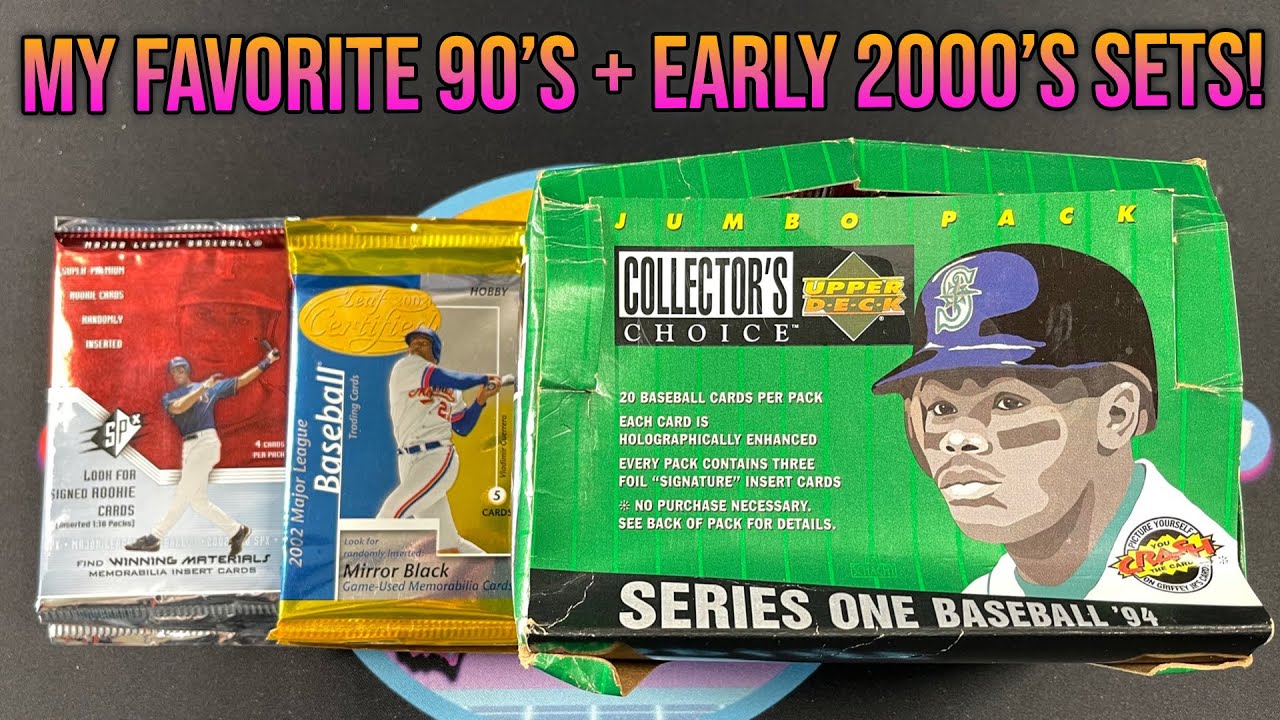 Some of My Favorite 90's & Early 2000's Sets - Nostalgic Baseball Cards!