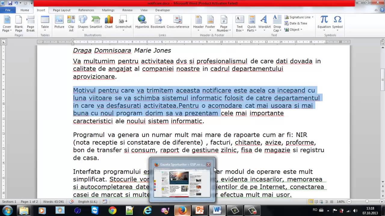 Video tutorial Word - 2 Editarea textului