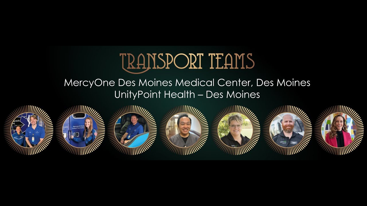 2024 Iowa Hospital Association Hospital Heroes Transport teams, MercyOne and UnityPoint Health