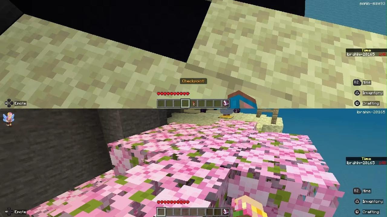 Minecraft تحدي مع اختي باركور