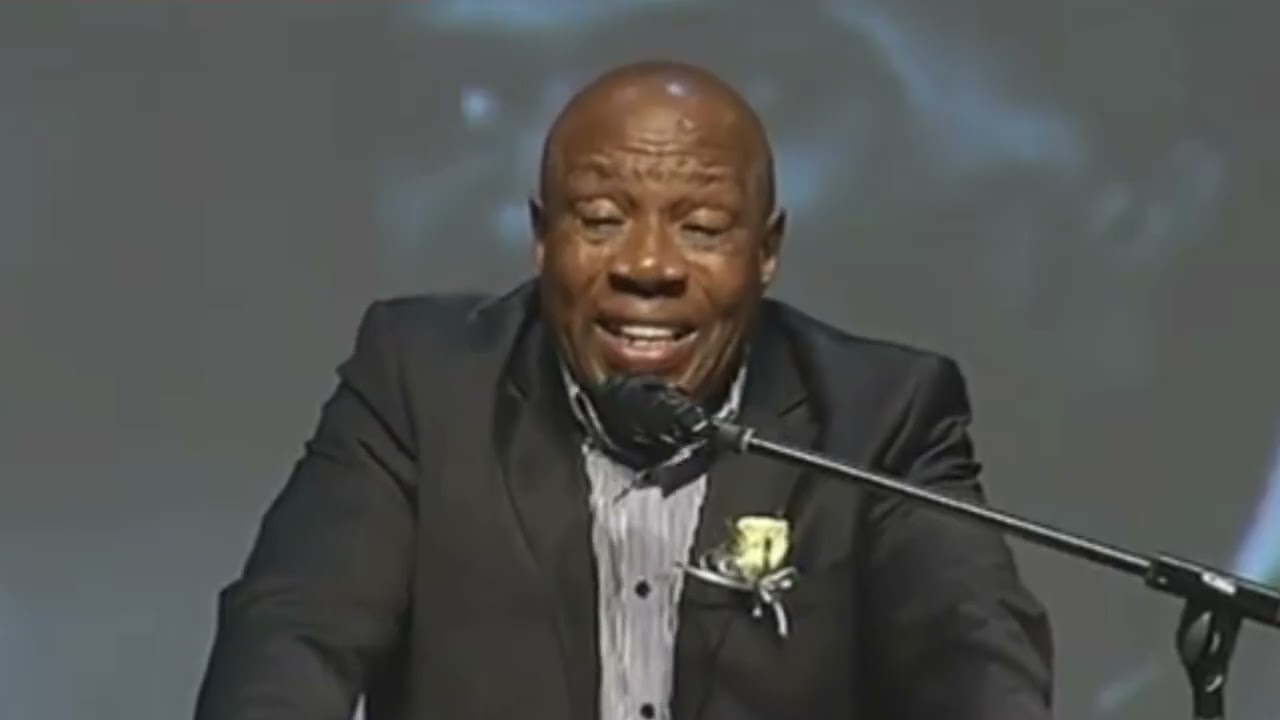 Shakes Mashaba at the Memorial service of John “Shoes