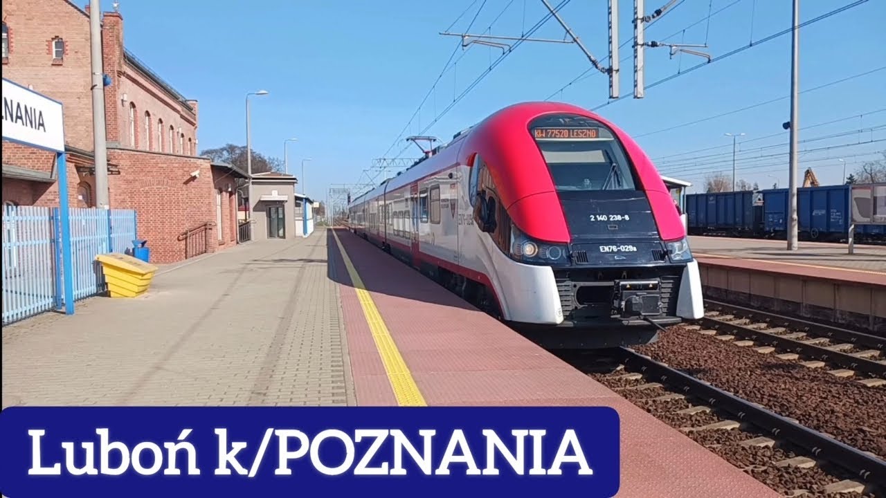 Pociągi stacja Luboń koło Poznania (22.03.2025)