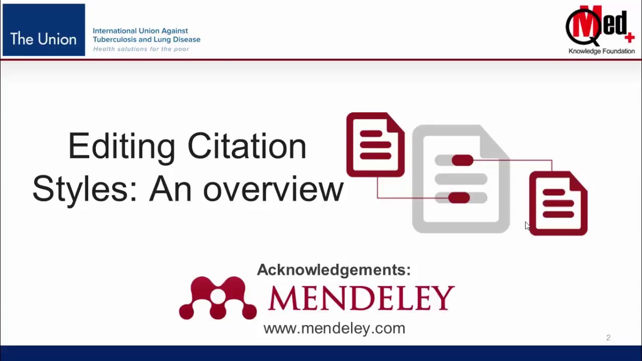 Video 23: Editing Citation Style: An overview