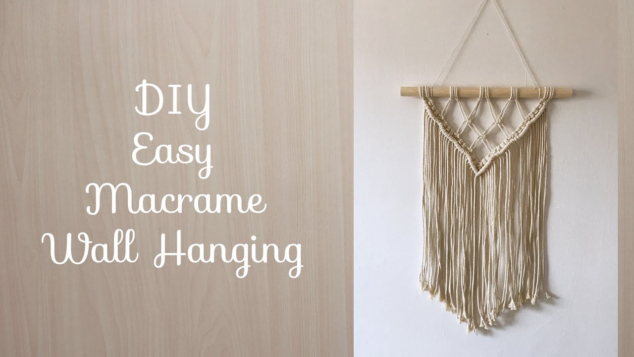 Easy DIY Macrame Wall Hanging