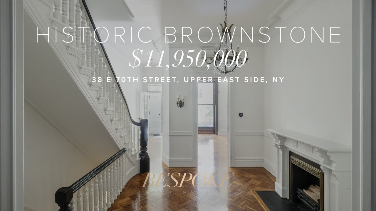 $11,950,000 Historic Brownstone Living in Upper East Side, NY