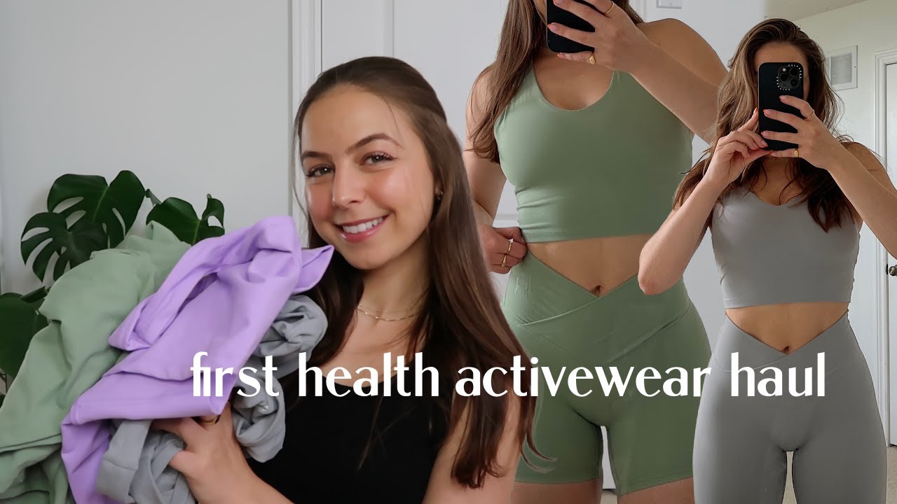 first health activewear try on haul (onyx collection)