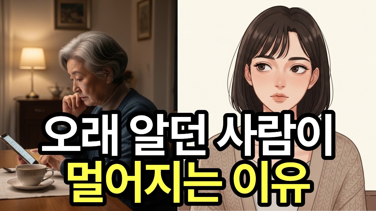 오래 알고 지낸 사람과 결국 멀어지는 이유