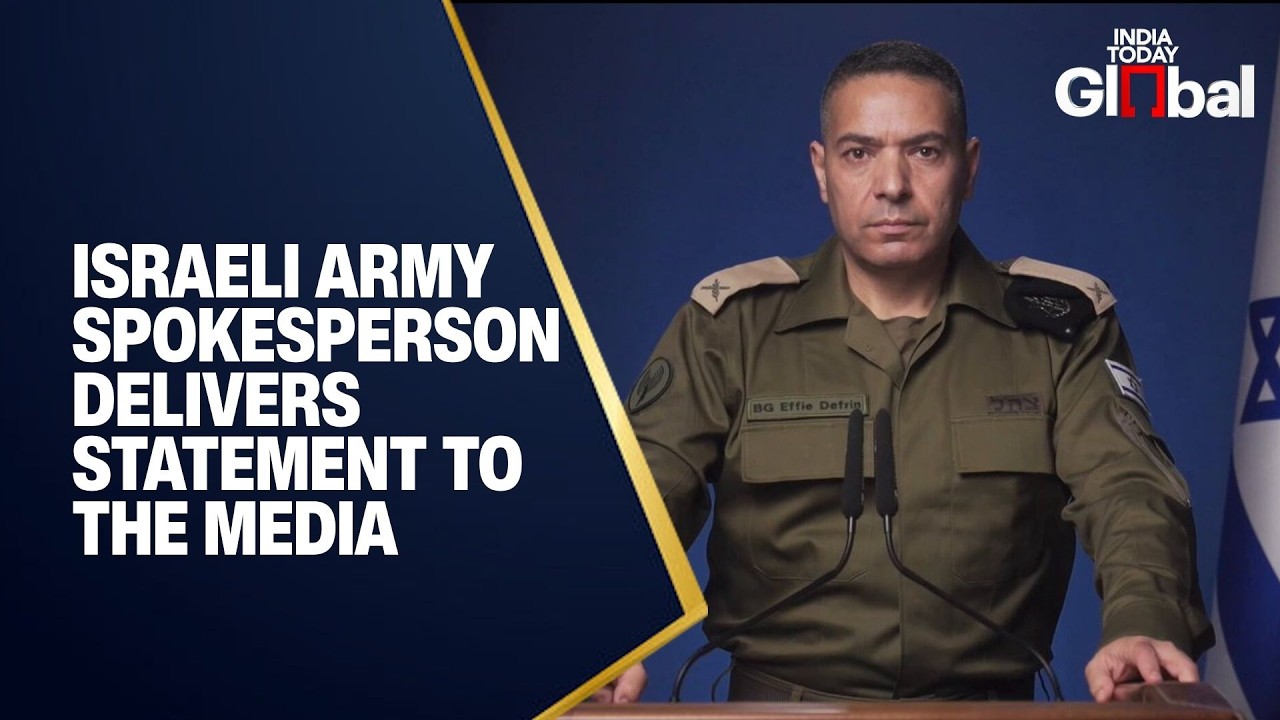 LIVE: Israeli Army Spokesperson Effie Defrin Addresses Media on Security Developments